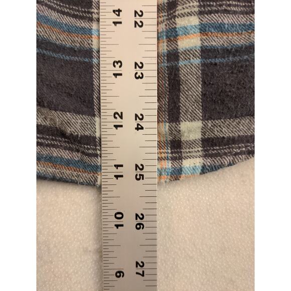 Womens Jane Ashley Vintage Workwear Plaid Long Sleeve Shirt Size M Black White - Picture 4 of 9